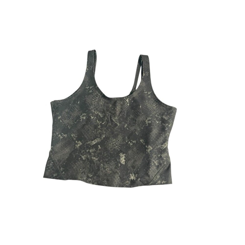 JESSICA SIMPSON Women's‎ M activewear top Black Snack Skin Cropped
